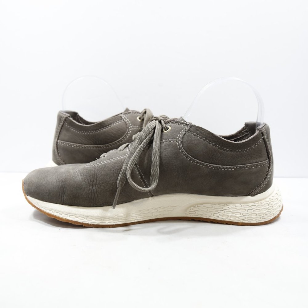 L. L. Bean Stone Coast Gray Leather Comfort Sneakers - 8.5M - Picture 5 of 7